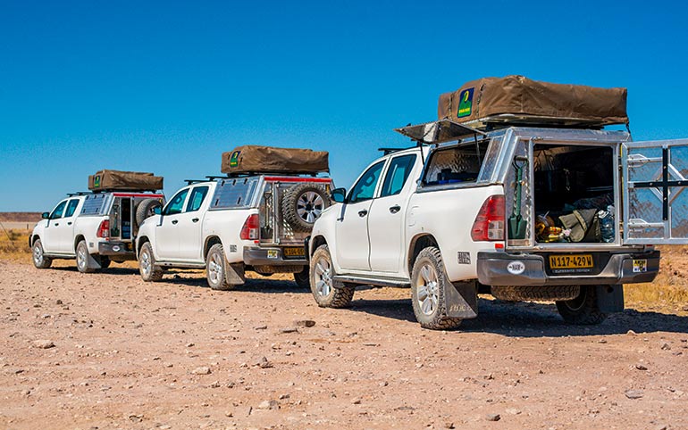 Excursiones guiadas en convoy por Damaraland en Namibia
