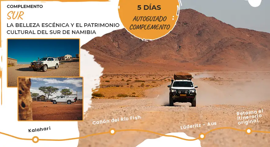 Namibia Safari Autoguiado Complemento Complemento Sur